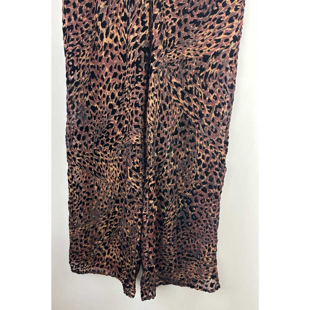Camila Coelho Revolve Ivanna Pant Animal Leopard Print Burnout Sheer Small Tall - Picture 5 of 16